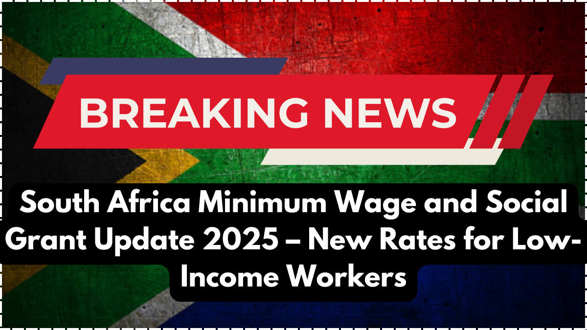 South Africa Minimum Wage and Social Grant Update 2025 – New Rates for Low-Income Workers