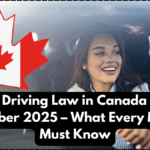 New Driving Law in Canada from September 2025 – What Every Motorist Must Know