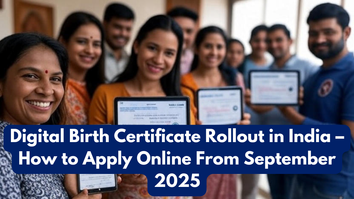 Digital Birth Certificate Rollout in India – How to Apply Online From September 2025
